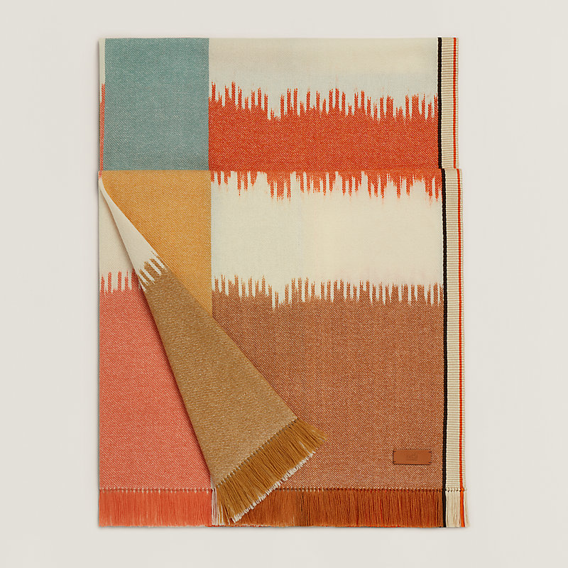 カラフルなスカーフ♪【HERMES】 Etole Ikat Barres d'Obstacles Ikat Barres d'Obstacles stole | Hermès Norway
